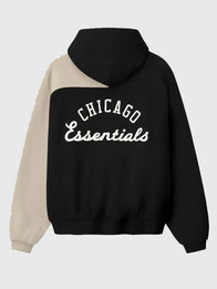 Fear of God ESSENTIALS x White Sox Sport Hoodie Hoodie unisex detail view 2 | Dash Racegear — Fear of God ESSENTIALS x Chicago White Sox Half Zip Sport Hoodie featuring clean sporty design and relaxed comfort.