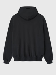 Fear Of God Essentials Black Hoodie Hoodie unisex detail view 2 | Dash Racegear — Black Essentials Fear Of God Pullover Hoodie, unisex, soft and comfortable, perfect for casual or street style.