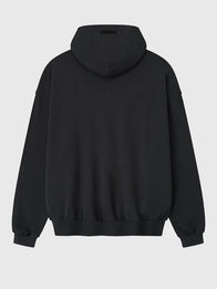 Fear Of God Essentials Black Hoodie Hoodie unisex detail view 2 | Dash Racegear — Black Essentials Fear Of God Pullover Hoodie, unisex, soft and comfortable, perfect for casual or street style.