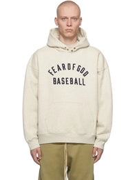 Fear Of God Baseball Hoodie Hoodie unisex detail view 2 | Dash Racegear — Recreated Fear Of God hoodie crafted from warm fleece with signature baseball-inspired design elements.