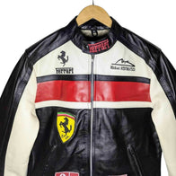 Ferrari Real Leather Unisex Racing Jacket | Dash Racegear