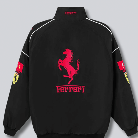 Ferrari F1 Vintage black Jacket | Dash Racegear