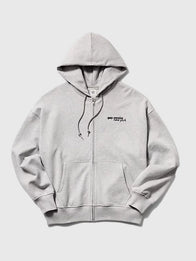 Gap x Awake NY Grey Hoodie Hoodie unisex detail view 3 | Dash Racegear — Gap × Awake NY 2026 oversized hoodie in grey, zip closure and bold logo for relaxed fan outfits.