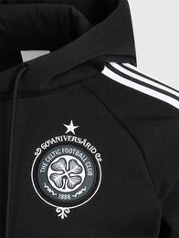 Adidas Celtics 2026/27 Hoodie Hoodie unisex detail view 4 | Dash Racegear — Adidas Boston Celtics 2026 27 FC Unisex Black Fleece Pullover Hoodie created for basketball fans and daily warmth