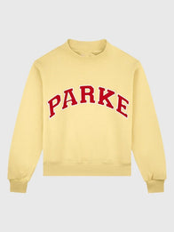 Parke Summerland Varsity Mockneck Sweatshirt Sweatshirt unisex detail view 4 | Dash Racegear — Unisex varsity mockneck sweatshirt with soft cotton feel and minimal modern casual styling.