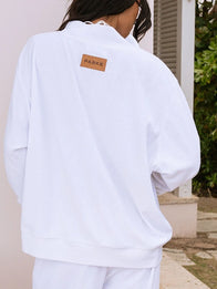Parke Summerland Towel Terry Mockneck Sweatshirt Sweatshirt unisex detail view 6 | Dash Racegear — A relaxed Parke sweatshirt with mockneck cut and soft terry-style fabric for comfortable casual outfits.