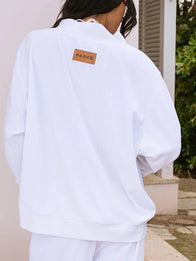 Parke Summerland Towel Terry Mockneck Sweatshirt Sweatshirt unisex detail view 6 | Dash Racegear — A relaxed Parke sweatshirt with mockneck cut and soft terry-style fabric for comfortable casual outfits.