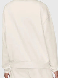 Costco Esprit Sweatshirt Sweatshirt unisex detail view 4 | Dash Racegear — Cream Costco 2026 Espirit fleece crewneck sweatshirt featuring a versatile unisex fit and timeless casual style.