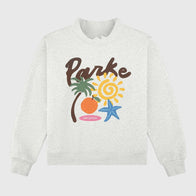 Parke Miami Graphic Mockneck Sweatshirt Sweatshirt unisex detail view 3 | Dash Racegear — Parke Miami City-Inspired Graphic Mockneck Crew