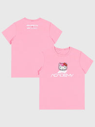 Formula 1 Academy Hello Kitty Logo T-Shirt Shirt unisex front product view | Dash Racegear — Formula 1 Academy 2025 T-Shirt – Hello Kitty Collaboration Design