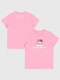 Formula 1 Academy Hello Kitty Logo T-Shirt Shirt unisex front product view | Dash Racegear — Formula 1 Academy 2025 T-Shirt – Hello Kitty Collaboration Design