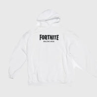 Fortnite x Balenciaga Hoodie Hoodie unisex detail view 5 | Dash Racegear — Balenciaga Fortnite Street Style Luxury Hoodie Outfit