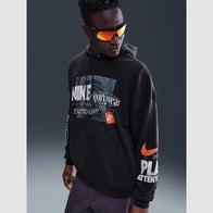 Nike Club Men’s Oversized French Terry Pullover Hoodie Hoodie unisex front product view | Dash Racegear — Nike French terry pullover hoodie with athletic cut