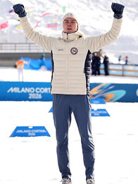 Winter Olympics 2026 Team Norway Puffer Jacket Puffer Jacket unisex detail view 2 | Dash Racegear — Off-white Craft Team Norway puffer jacket with lightweight insulation for Milano Cortina 2026 Winter Games.