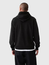Black Gap Hoodie Hoodie unisex detail view 3 | Dash Racegear — Black GAP Hoodie with arch logo, unisex fit, soft fleece, perfect for layering or lounging.