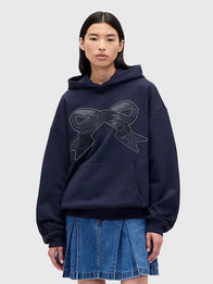 Gap × Sandy Liang Bow Oversized Hoodie Hoodie unisex detail view 2 | Dash Racegear — Street-style ready Sandy Liang hoodie collab that blends cute and cozy