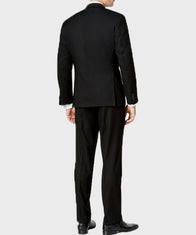 Mens Business Black Suit Fashion Apparel men detail view 3 | Dash Racegear — Gentleman Style Black Two Buttons Wool Suit for Mens