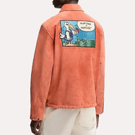 Gilga Farm x Moncler Suede Jacket Jacket unisex detail view 3 | Dash Racegear — Gilga Farm Moncler Jacket – Soft Suede Statement