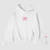 Glow House White Hoodie Hoodie unisex detail view 6 | Dash Racegear — White Glow House hoodie with relaxed fit and front pocket