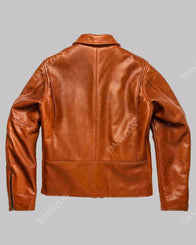 Golden Bear Leather Jacket Leather Jacket unisex detail view 2 | Dash Racegear — Golden Bear Brown Leather Jacket