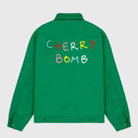 Golf Wang Cherry Bomb Jacket Jacket unisex front product view | Dash Racegear — Bold Cherry Bomb Jacket From Golf Wang Collection