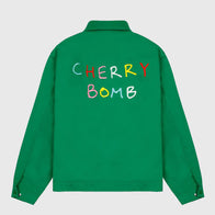 Golf Wang Cherry Bomb Jacket Jacket unisex front product view | Dash Racegear — Bold Cherry Bomb Jacket From Golf Wang Collection