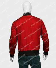 The Flash Barry Allen Bomber Jacket Bomber Jacket unisex detail view 5 | Dash Racegear — The Flash Barry Allen Bomber Jacket