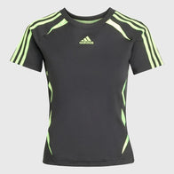 Teamgeist Adicolor Slim Jersey Jersey unisex front product view | Dash Racegear — Adidas black slim jersey from Teamgeist Adicolor 2025 sportswear line