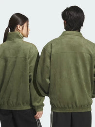 Adidas Ba Sing Se Jacket – Chinese New Year Jacket 2025/26 Jacket unisex detail view 3 | Dash Racegear — Unisex Adidas Ba Sing Se 25/26 jacket in suede leather, part of the Chinese New Year collection with cultural and contemporary accents