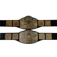 NWA World Six Tag Team Wrestling Championship Leather Belt - 2 | Dash Racegear