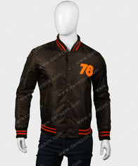 Halloween Nylon Bomber Jacket Bomber Jacket unisex front product view | Dash Racegear — Halloween Nylon Bomber Jacket