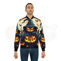 Halloween Jack O Lantern Unisex Bomber Jacket | Dash Racegear