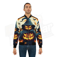 Halloween Jack O Lantern Unisex Bomber Jacket | Dash Racegear