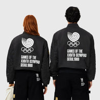 Lacoste x Olympic Heritage Seoul 1988 Bomber Jacket Bomber Jacket unisex detail view 3 | Dash Racegear — Lacoste Olympics Heritage 1988 Bomber Jacket – Timeless Sportswear