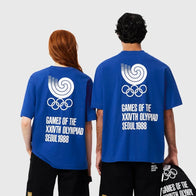Lacoste x Olympic Heritage Seoul 1988 T-Shirt Shirt unisex detail view 3 | Dash Racegear — Lacoste Olympics Heritage 1988 T-Shirt – Timeless Sportswear