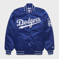 Homage Dodgers Starter Jacket Jacket unisex front product view | Dash Racegear — Vintage-inspired Starter jacket for Dodgers fans by Homage