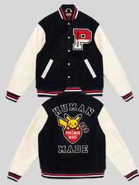 Human Made x Pokemon Varsity Jacket Varsity Jacket unisex front product view | Dash Racegear — Varsity vibes redefined in the Human Made × Pokémon collab