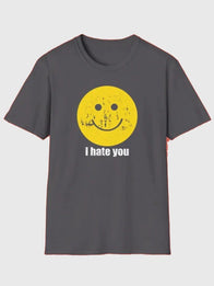Harry Styles I Hate You T-Shirt Shirt unisex detail view 4 | Dash Racegear — Unisex black SNL 51 Harry Styles I Hate You T-shirt, soft cotton and bold text for relaxed casual outfits.