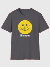 Harry Styles I Hate You T-Shirt Shirt unisex detail view 4 | Dash Racegear — Unisex black SNL 51 Harry Styles I Hate You T-shirt, soft cotton and bold text for relaxed casual outfits.