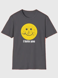 Harry Styles I Hate You T-Shirt Shirt unisex detail view 4 | Dash Racegear — Unisex black SNL 51 Harry Styles I Hate You T-shirt, soft cotton and bold text for relaxed casual outfits.