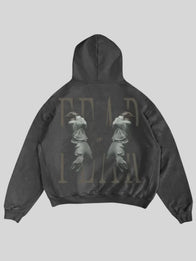 Ilia Malinin Fear Hoodie Hoodie unisex detail view 6 | Dash Racegear — Unisex Winter Olympics 2026 hoodie in muted grey with standout graphic, great for figure skating supporters.