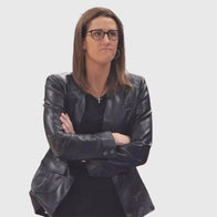 Stephanie White Indiana Fever Leather Jacket Leather Jacket unisex detail view 4 | Dash Racegear — Indiana Fever Coach Jacket – Stephanie White Leather Style