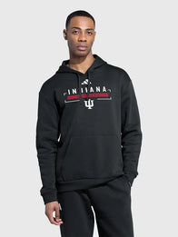 Indiana Hoosiers Fleece Hoodie Hoodie unisex detail view 3 | Dash Racegear — Black Indiana Hoosiers fleece hoodie featuring a soft unisex design and timeless collegiate-inspired style.