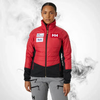 Ski Insulation Jacket Helly Hansen World Cup Insulator Jacket Red - 2023/24 | Dash Racegear