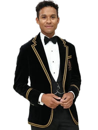 Jaafar Jackson Met Gala 2026 Polo Ralph Lauren Tuxedo Fashion Apparel unisex detail view 7 | Dash Racegear — Jaafar Jackson Met Gala 2026 formal tuxedo black gold accents Polo Ralph Lauren elegant slim fit for exclusive events