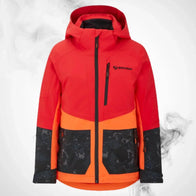 Ski Jacket Ziener Trivor Lady Padded Red Orange Pop - 2023/24 | Dash Racegear