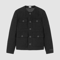 The Today Show Jalen Hurts Black Tweed Jacket Jacket unisex detail view 2 | Dash Racegear — The Today Show Jacket – Jalen Hurts’ Iconic Black Tweed Look
