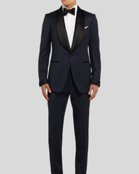 James Bond No Time To Die Midnight Blue Dinner Tuxedo Fashion Apparel unisex front product view | Dash Racegear — No Time To Die Midnight Blue Tuxedo