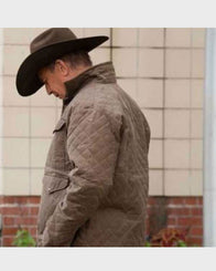 John Dutton Quilted Jacket Jacket unisex detail view 6 | Dash Racegear — John Dutton Yellowstone Quilted S04 Jacket