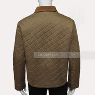 John Dutton Quilted Jacket Jacket unisex detail view 4 | Dash Racegear — John dutton brown quilted jacket